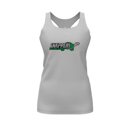 [CUS-DFW-RCBK-PER-GRY-FYS-LOGO1] Racerback Tank Top (Female Youth S, Gray, Logo 1)