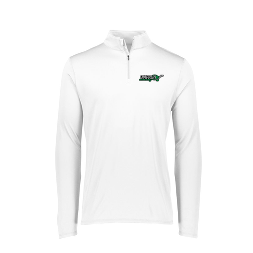 [FTLQFLWH-FAXS-LOGO1] Decker Women's Flex-Lite 1/4 Zip Shirt (Female Adult XS, White, Logo 1)
