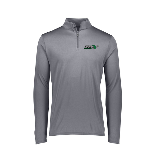 [2787.059.XS-LOGO1] Ladies Dri Fit 1/4 Zip Shirt (Female Adult XS, Gray, Logo 1)