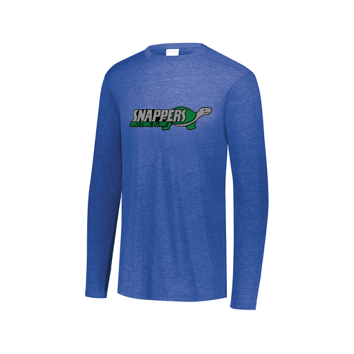 [3075.U55.XS-LOGO1] Decker Men's Tri-Blend T-Shirt - Long Sleeve (Adult XS, Royal, Logo 1)