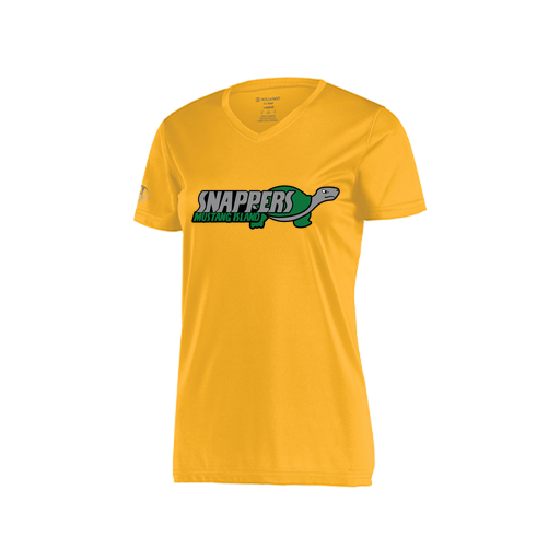 [222820.023.S-LOGO1] Ladies Movement Dri Fit Shirt (Female Adult S, Athletic Gold, Logo 1)